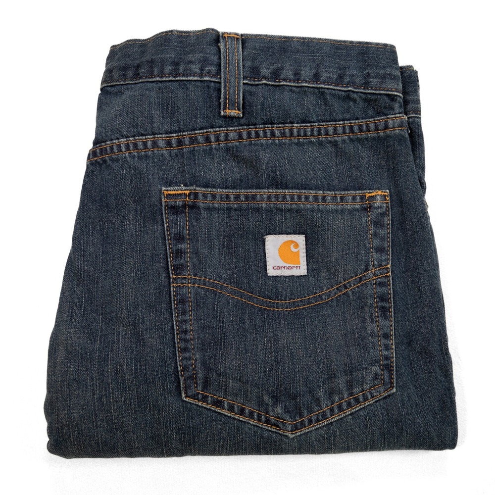 NWT‎ CARHARTT Men's 40x32 Dark Wash Denim Relaxed Fit Holter  Workwear Jeans